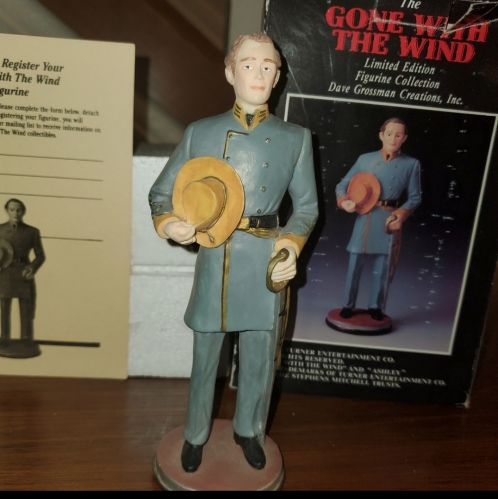 GONE WITH THE WIND ASHLEY WILKES Large FIGURINE Dave Grossman w/ box & COA
